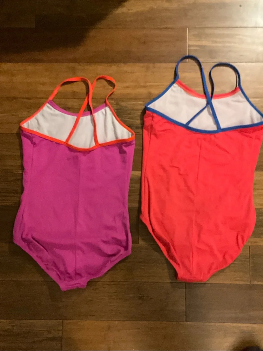 Nike Girls' Pink and Coral One-Piece Swimsuits - Pack of 2